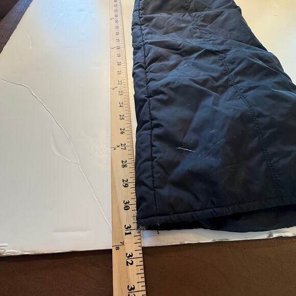 Y2K Snuggler Black Ski Overalls Women’s 14 Puffer Nylon Snow Bibs Retro - Picture 6 of 10